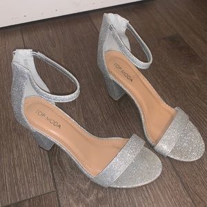 Silver heels
